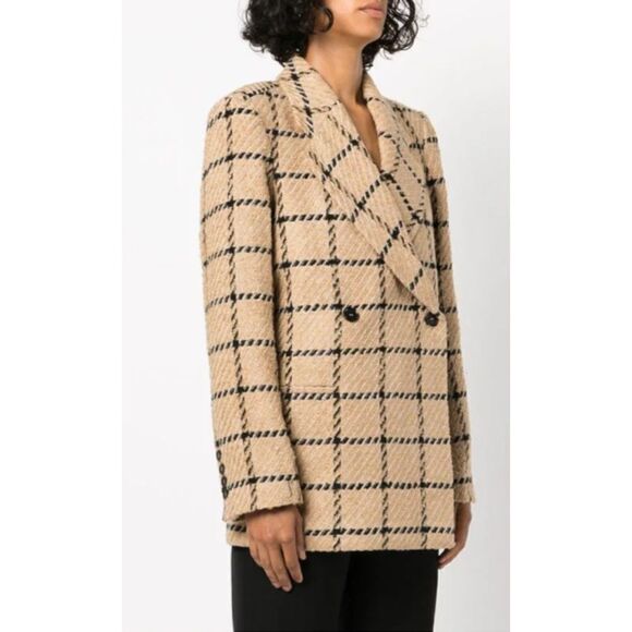 ANINE BING Kaia Check-Pattern Blazer - Picture 7 of 7